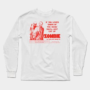 Zombie (red) Long Sleeve T-Shirt